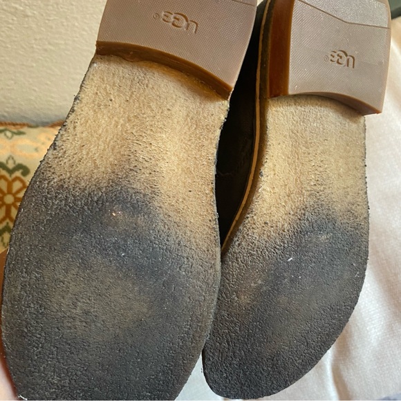 UGG Clementine Shearling Lined Black Ankle Booties - Picture 10 of 11